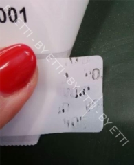 Etichette di sicurezza VOID anti effrazione ERIE 60X30mm busta  da 100 pezzi per € 0,75 cad.